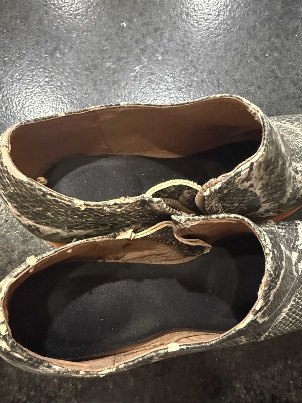 Python-Print Platform Clogs - Gray/Brown - Picture 4 of 7